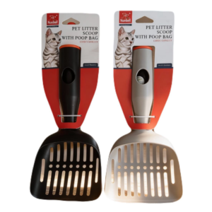 Pala para arenero con bolsas de gato