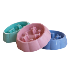 Plato plastico para perro o gato con relieve huesos