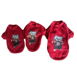 Sueter rojo - Gato Boxeador